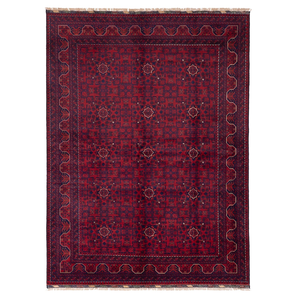 ECARPETGALLERY Hand-knotted Finest Khal Mohammadi Red Wool Rug - 6'0 x 8'1