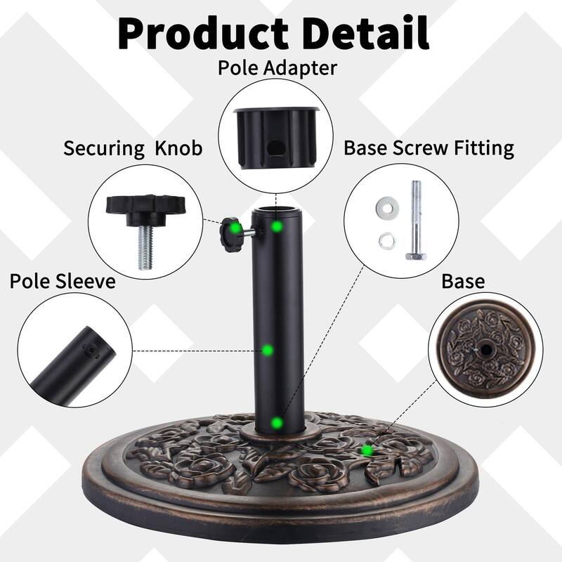 Autlaycil Umbrella Base, Patio Umbrella Stand Base