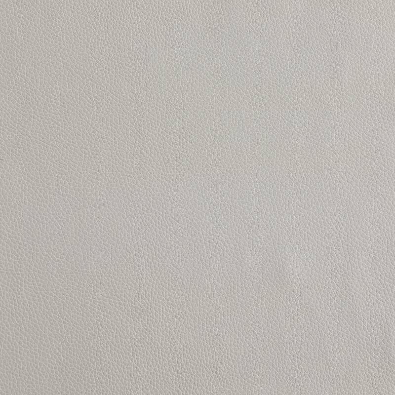 Genuine Leather Sectional, Gray, 63x32x19 inches, 68 lbs, Solid Wood, Chrome Legs