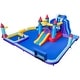 preview thumbnail 11 of 13, Costway Rocket Theme Inflatable Water Slide Park with 2 Slides Splash