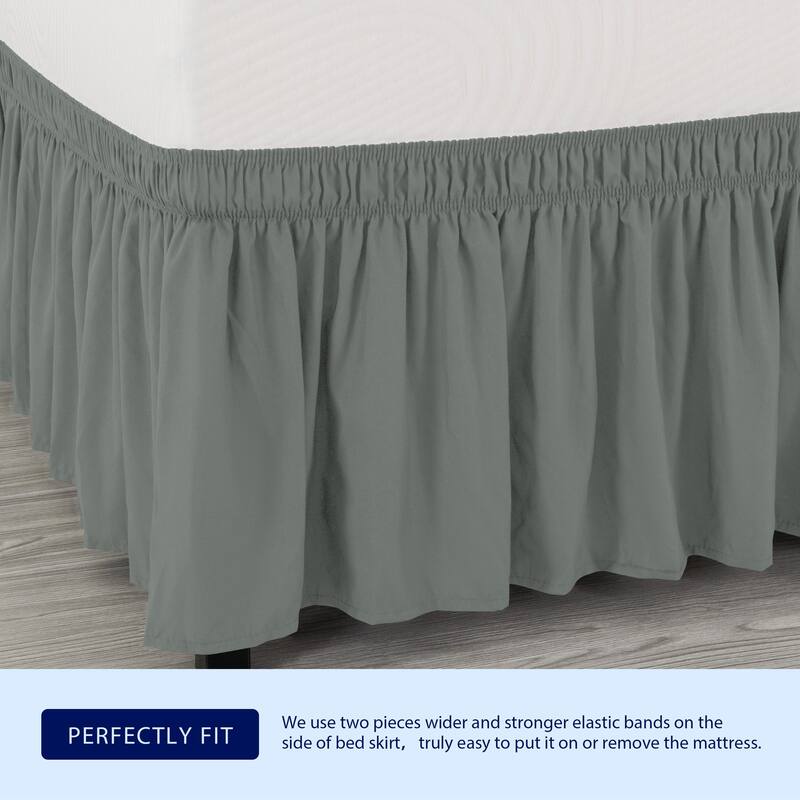 Subrtex Easy Fit 16-inch Drop Bed Skirts