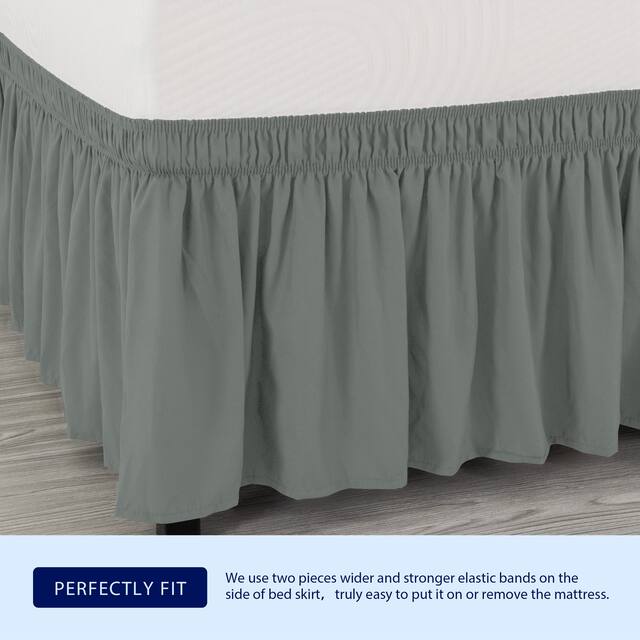 Subrtex Easy Fit 16-inch Drop Bed Skirts