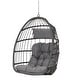 preview thumbnail 9 of 21, Outdoor Garden Rattan Egg Swing Chair Hanging Chair
