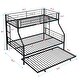 preview thumbnail 4 of 10, Metal Twin Over Full Bunk Bed Kids Bed with Trundle