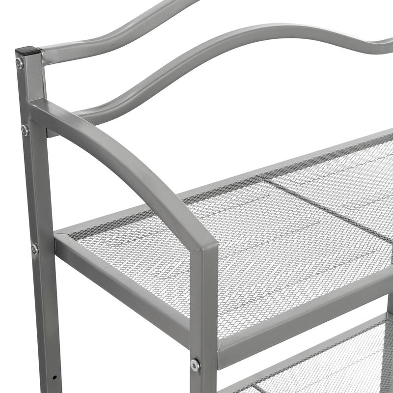 Household Essentials 2-Tier Metal Wall Mount Bathroom Storage Rack