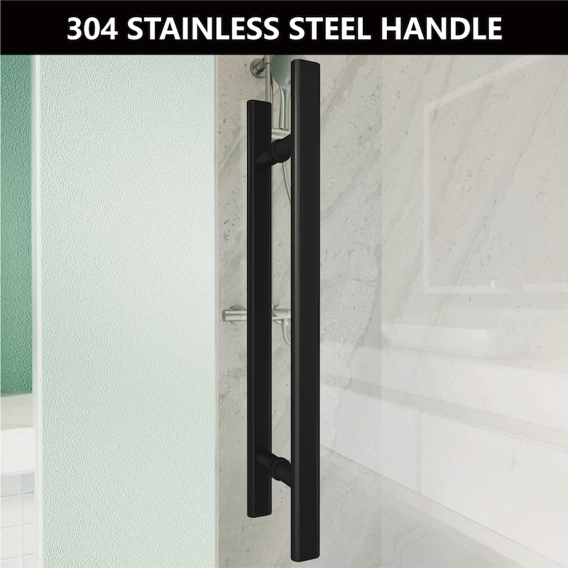 i-Homare 30 in.W x 72 in.H Frameless Pivot Shower Door, 5/16 in SGCC Frosted Tempered Glass