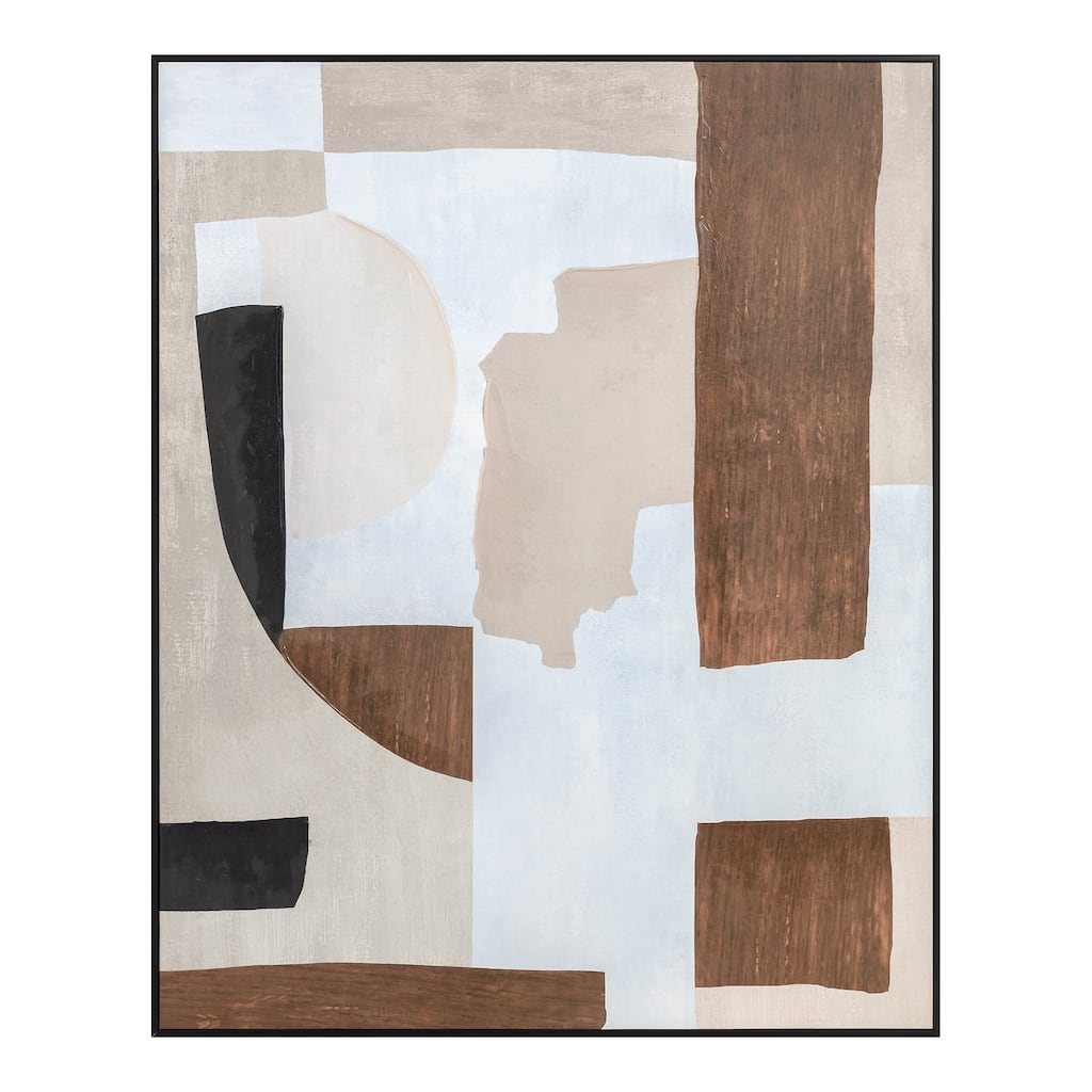 Aurelle Home Modern Earthy Tone Abstract Print