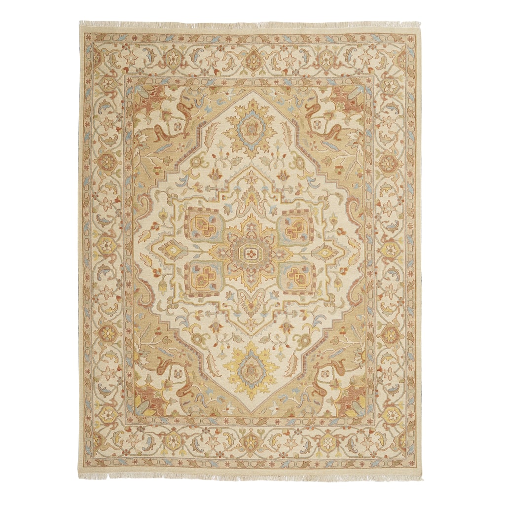Ivory/Beige Soumak Flatweave Area Rug