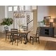 preview thumbnail 1 of 8, Simply Solid Seldovia Trestle Dining Table with 4 Chairs & Server - 6pc Set