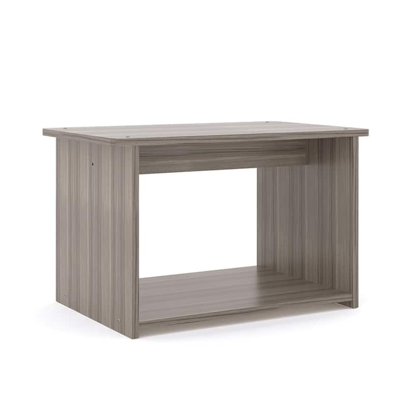 Tot Mate Laminate Preschool Play Center, Ready-To-Assemble, 2 Bins Included, (32" W x 20.5" D x 20" H) - N/A - Shadow Elm Gray
