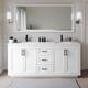 Option White / Giotto Quartz Top / Matte Black Hardware
