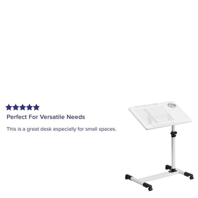 Adjustable Height Steel Mobile Computer Desk