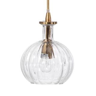 Alden Decor Valeria 1-Light Glass Pendant