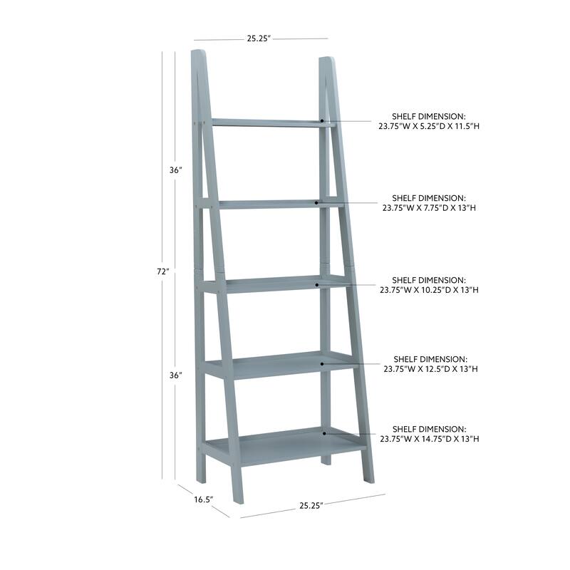 Freya 5-tier Ladder Bookshelf