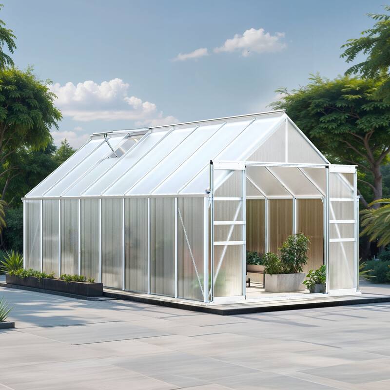 Moasis 8'/10' X 10'/12' Walk-in Hobby Greenhouse