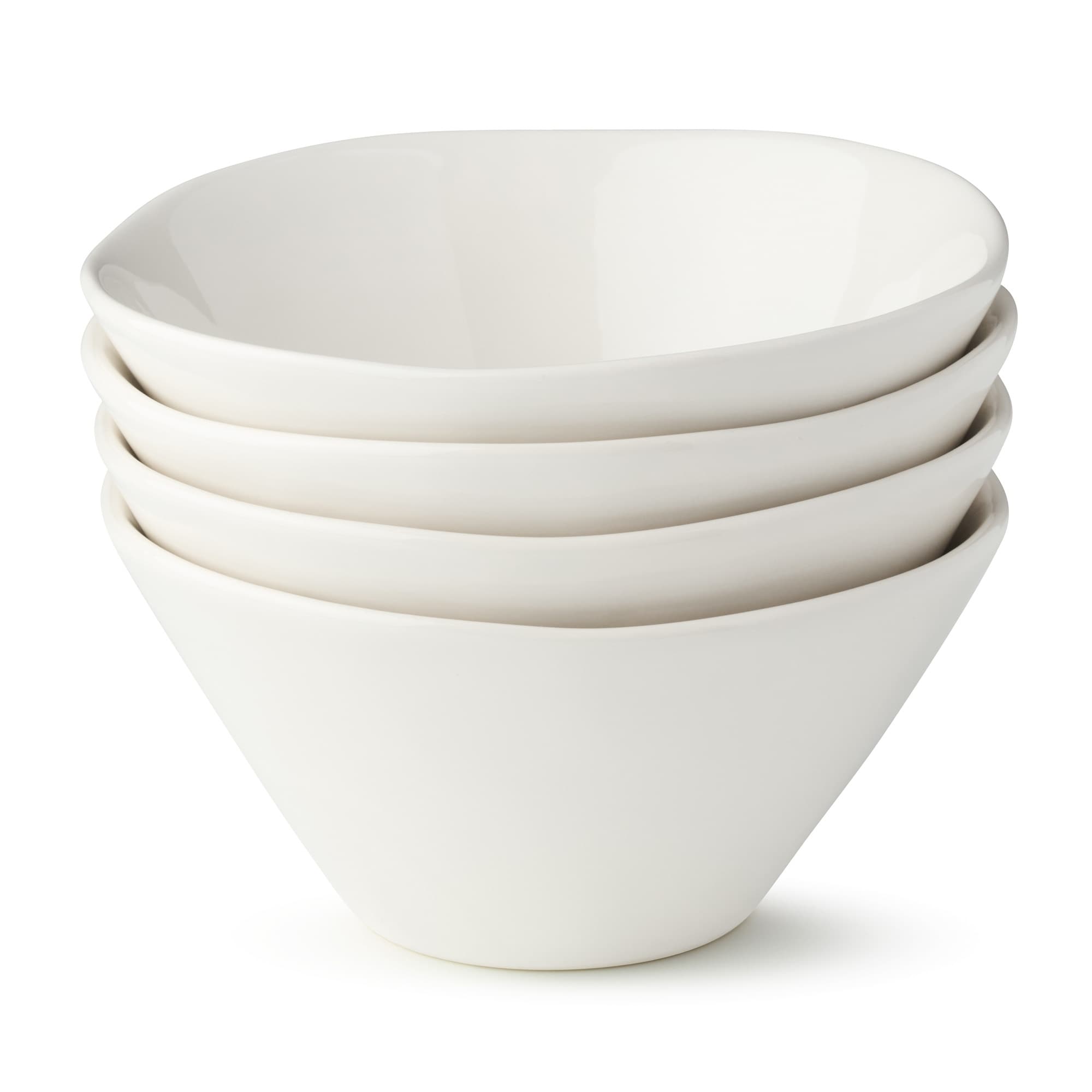Certified International Linen Cream 6.25" Ice Cream/Dessert Bowls,Set of 4 - 6.25'' W x 6.25'' D x 3'' H