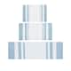 Madison Park Spa Cotton Reversible Bath Rug - 24x72" - Blue