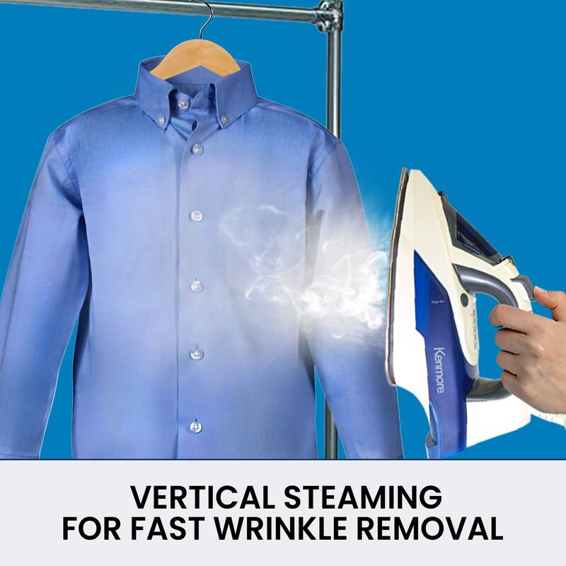 Kenmore Digital Power Steam Iron & Garment Steamer W/ 9 Fabric Presets