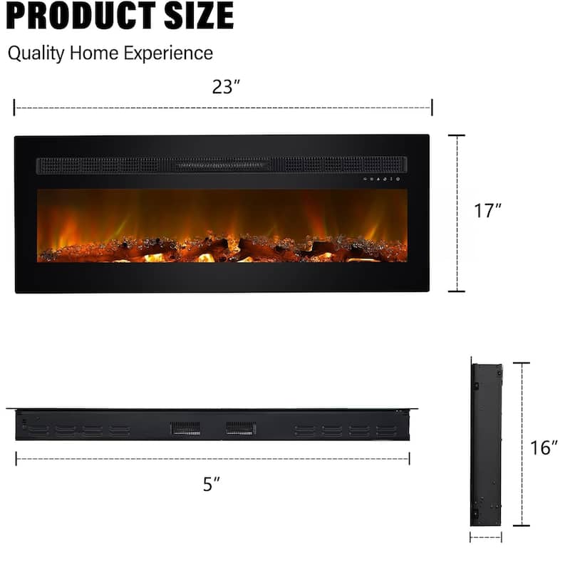Royalcraft 23 to 60 inch Electric Fireplace