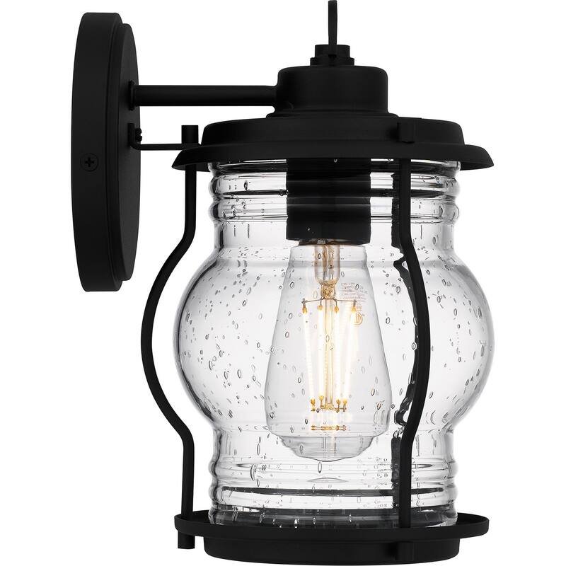 Earth Black One Light Outdoor Wall Mount from the Luther Collection
