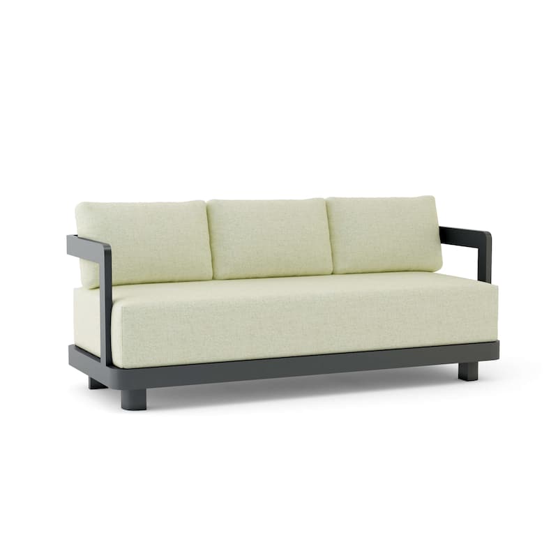 Granada Deep Seating Aluminum Sofa - Canvas Natural