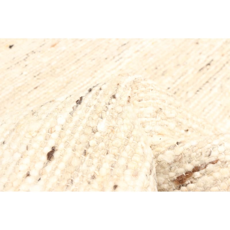 ECARPETGALLERY Braid weave Sienna Tan Wool Rug - 5'0 x 7'10