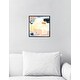 preview thumbnail 11 of 11, Oliver Gal 'Lost & Found' Yellow Abstract Framed Wall Art Print 12 x 12 - Black