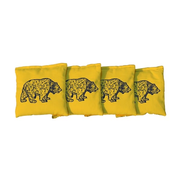 slide 2 of 3, College Vault California-Berkeley Golden Bears Yellow Cornhole Bags All-Weather Resin Filled