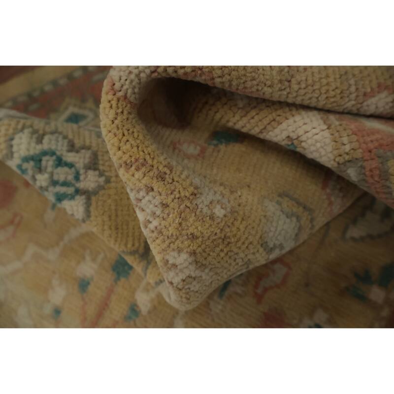 Hand Knotted Oriental 100% Wool Carpet Traditional All-Over Brown Ziegler Area Rug - 3' 1'' X 1' 10''