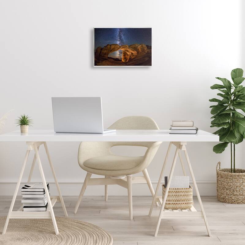 Stupell Starry Sky Through Desert Arch Wall Plaque Art Design By Royce Bair