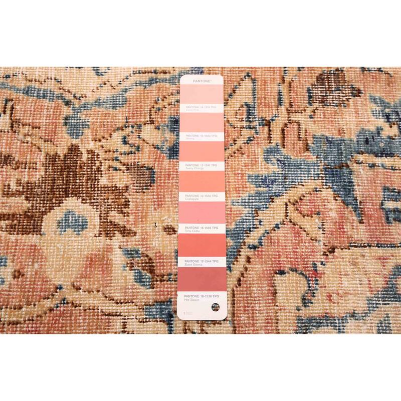 ECARPETGALLERY Hand-knotted Antalya Vintage Copper Wool Rug - 10'0 x 13'3