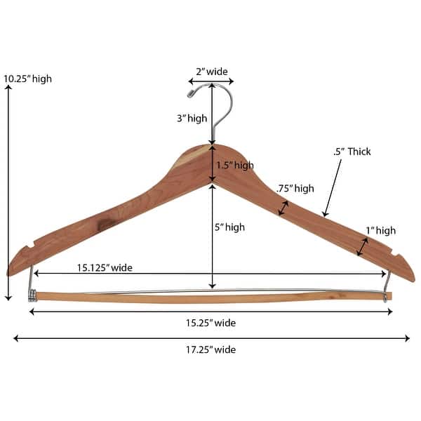 Cedar Fresh Cedar Coat Hangers, 4Pack On Sale Bed Bath & Beyond