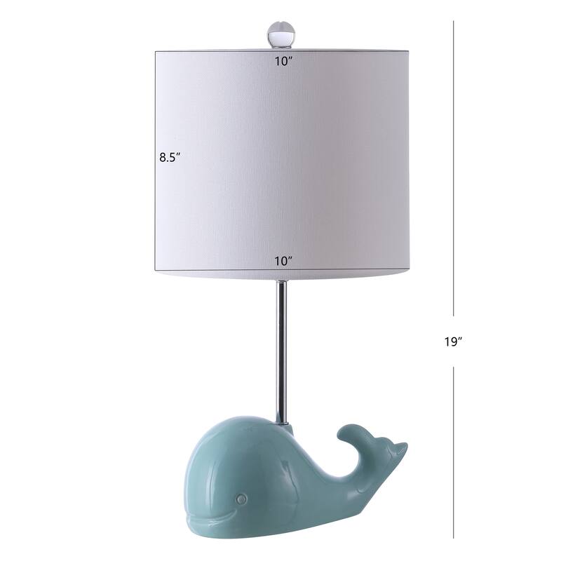 SAFAVIEH Kids Lighting Marnita 19" Whale Lamp - 10Wx10Dx19H