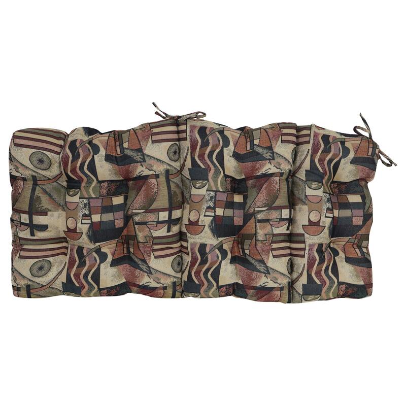 Tapestry Tufted Seat/Back Chair Cushion (Multiple Sizes)