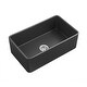 preview thumbnail 6 of 15, 36-Inch Fireclay Farmhouse Kitchen Sink - Contemporary European Design