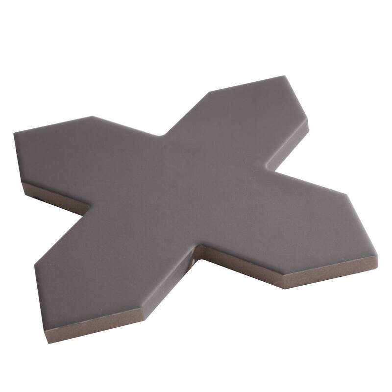 Apollo tile 5" x 5" Seville Matte Graphite Black Porcelain Tile (5.31 sq ft/case) - 34 Pack