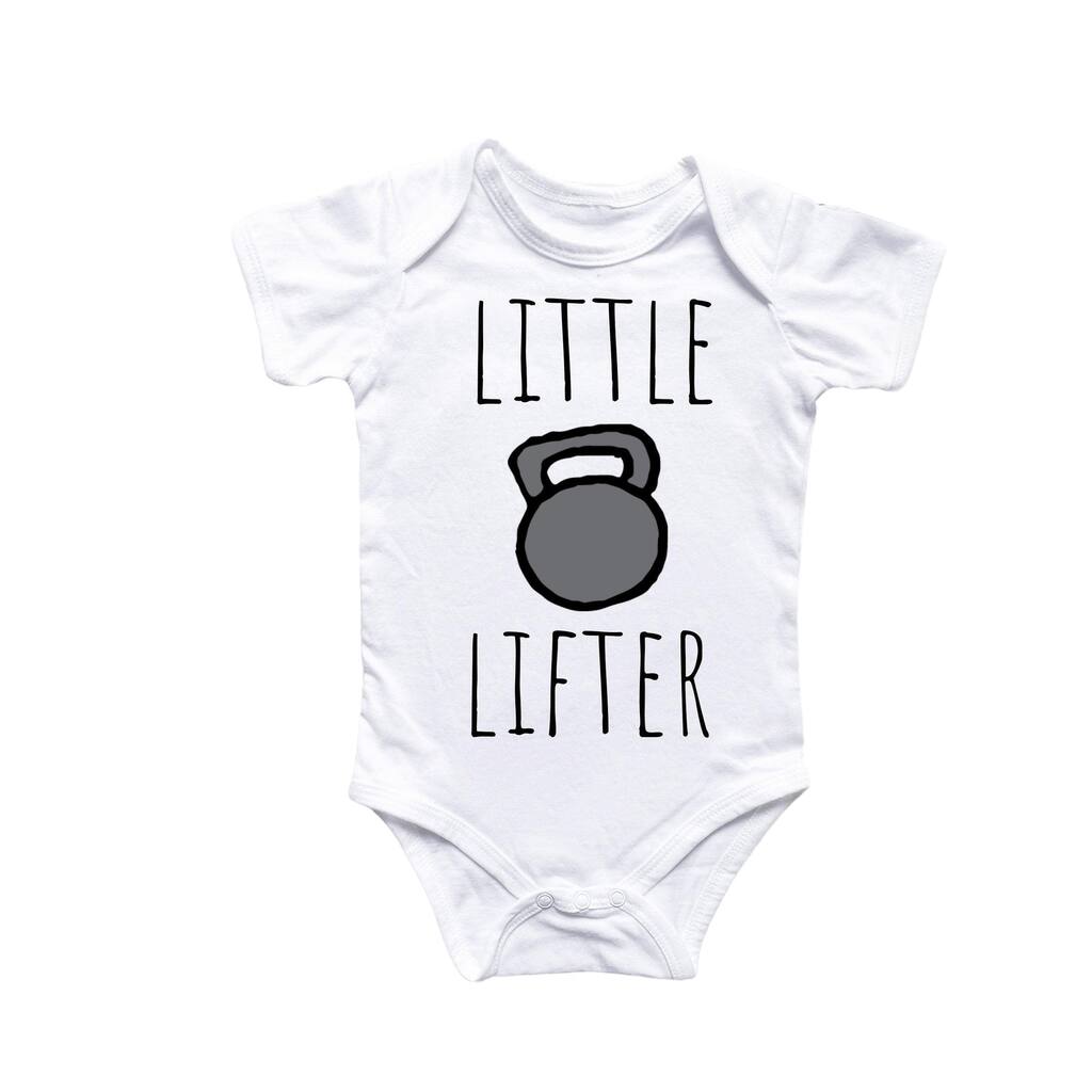 Kettlebell Gym - Baby Boy Girl Clothes Infant Bodysuit Funny Cute Newborn