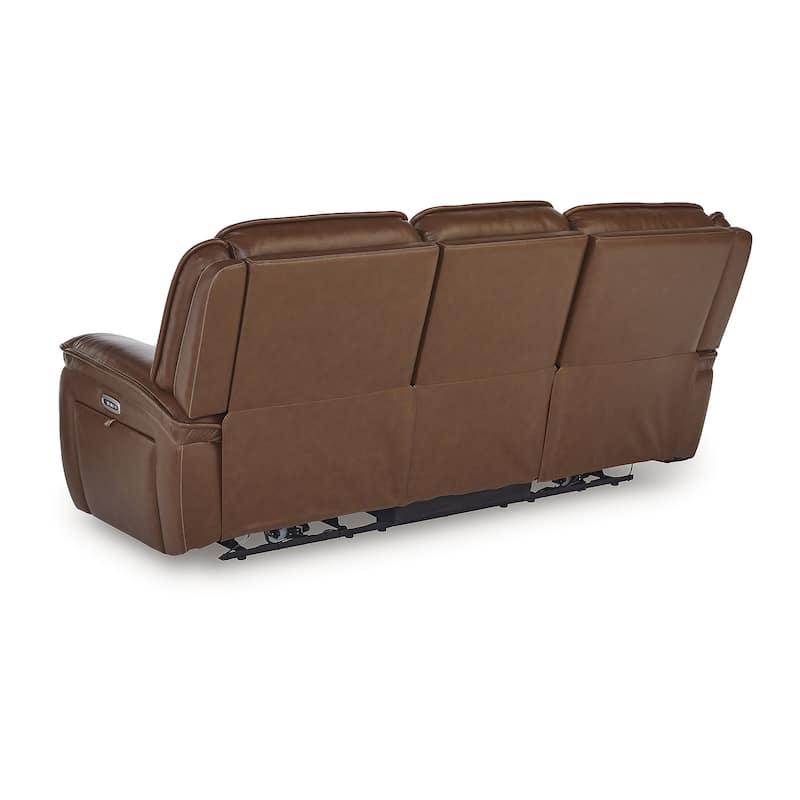 Signature Design by Ashley Healy Pier Brown Power Reclining Sofa - 89.25" W x 40" D x 42.25" H