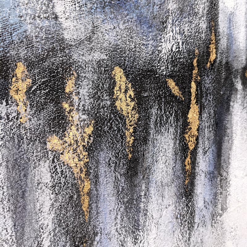 Cobalt Haze, Hand Painted Framed Canvas