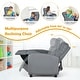 preview thumbnail 31 of 32, Gymax Kids Recliner Chair Adjustable Leather Sofa Armchair w/ Footrest