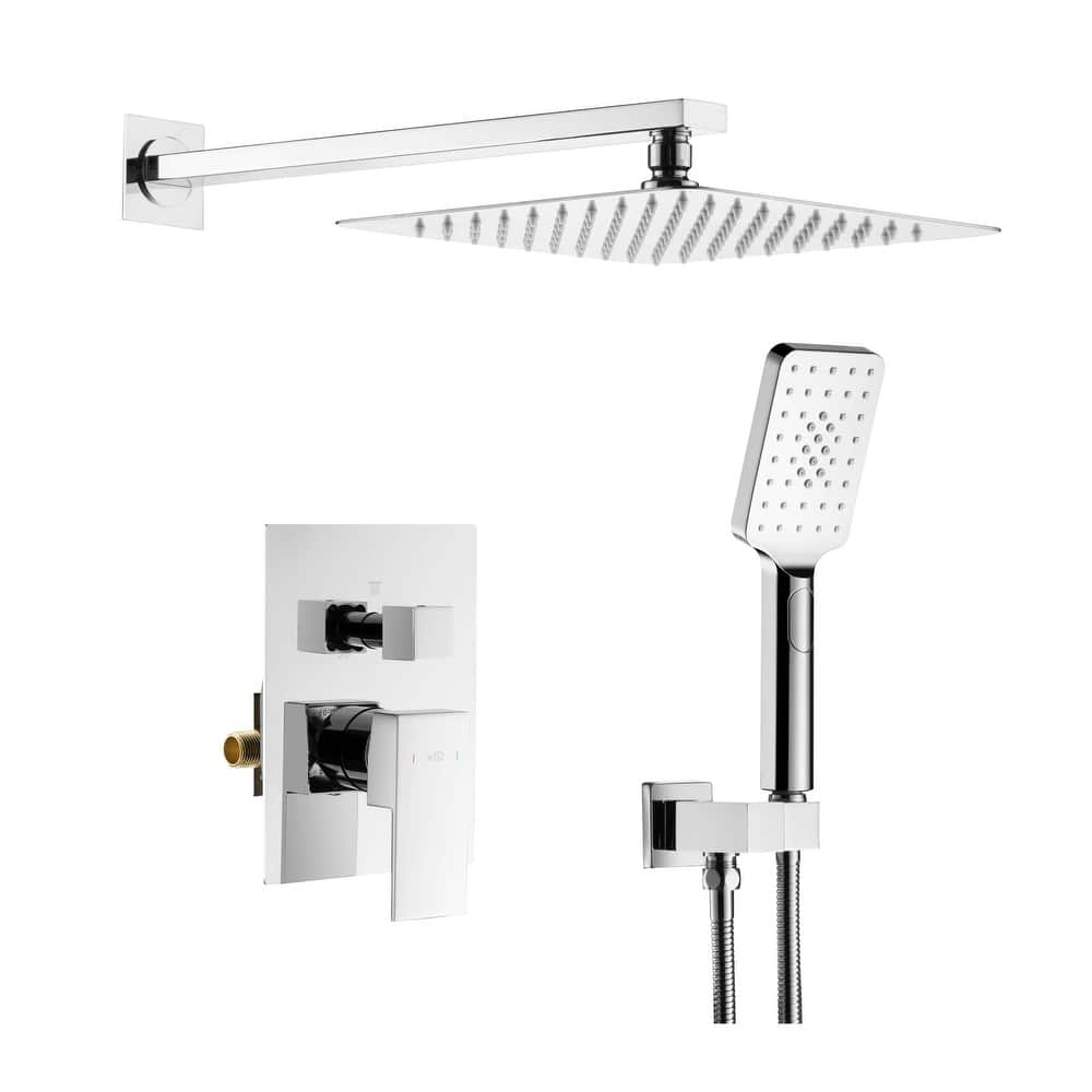 Cube Pressure Balanced 2-Function Shower System with Rough-In Valve