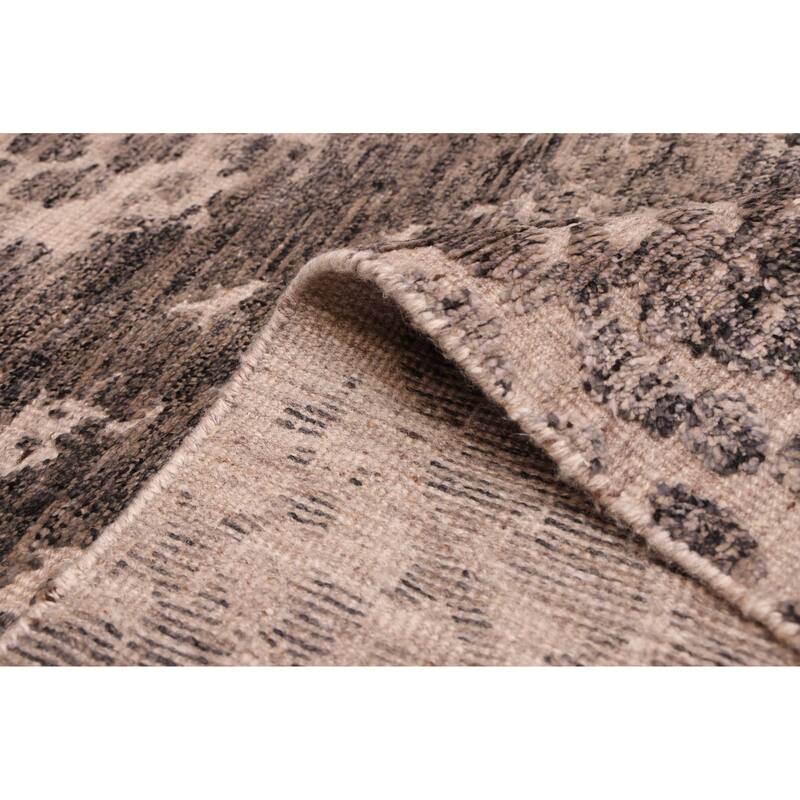ECARPETGALLERY Hand-knotted Tangier Taupe Wool Rug - 8'3 x 10'3