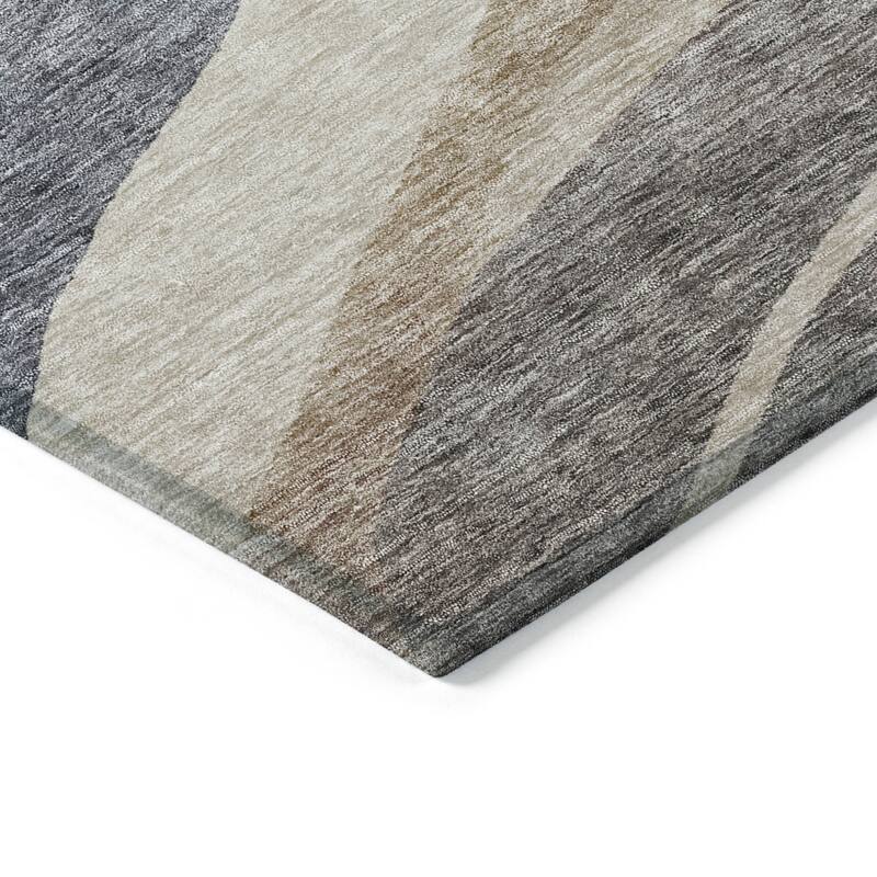 HomeRoots Abstract Transitional Rectangle Outdoor Rug