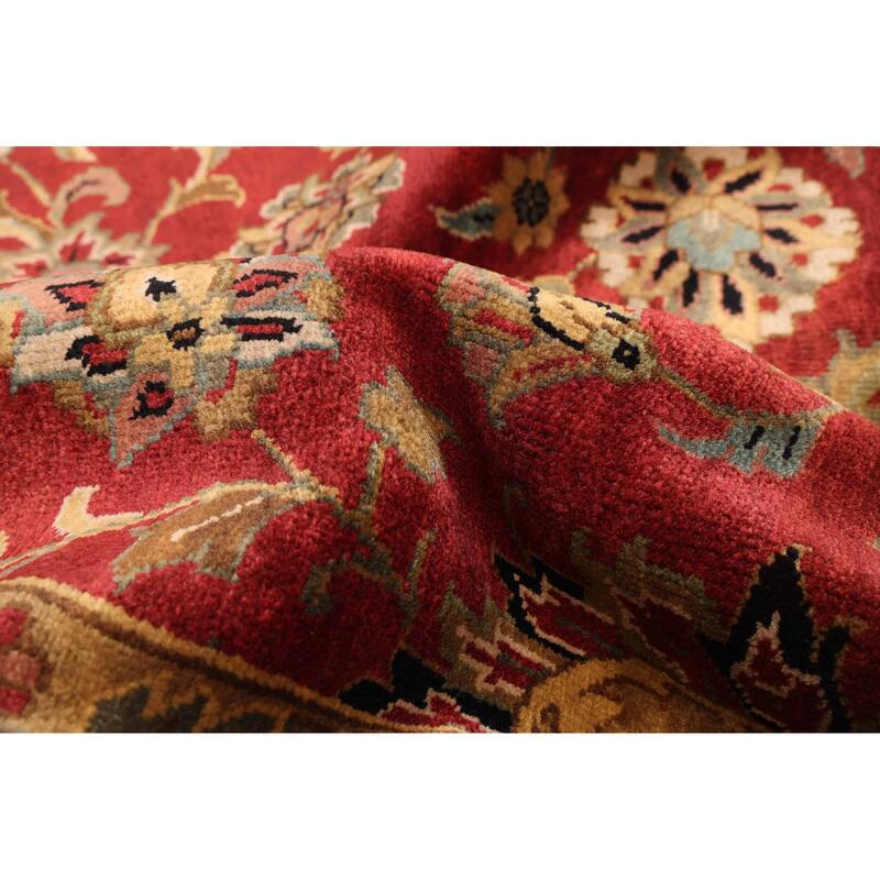 ECARPETGALLERY Hand-knotted Jamshidpour Dark Red Wool Rug - 8'5 x 11'8