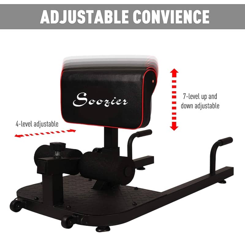 Soozier Multifunctional Abs Glutes Quads Training Workout Exercise Machine - Black