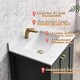 preview thumbnail 11 of 15, Prismora 24 in. Juniper Green Vanity with Countertop & Splash, Single Sink