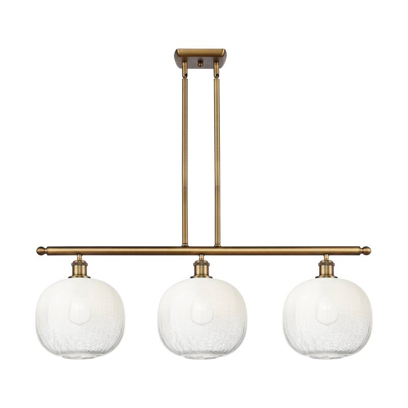 Innovations Lighting Endless Possibilities Ballston - Brookhaven Sphere - 3 Light 37" Stem Hung Island Light