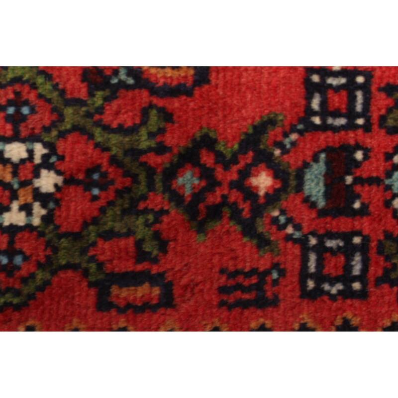 ECARPETGALLERY Hand-knotted Andelz Red Wool Rug - 2'6 x 6'1