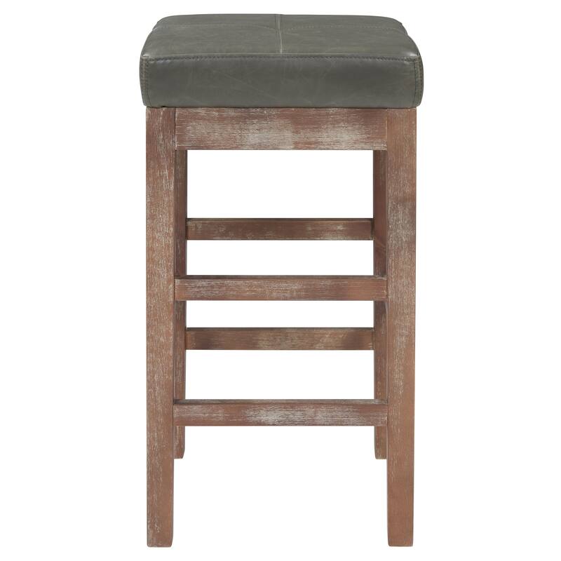 NPD Furniture Valencia Bonded Leather Backless Counter Stool