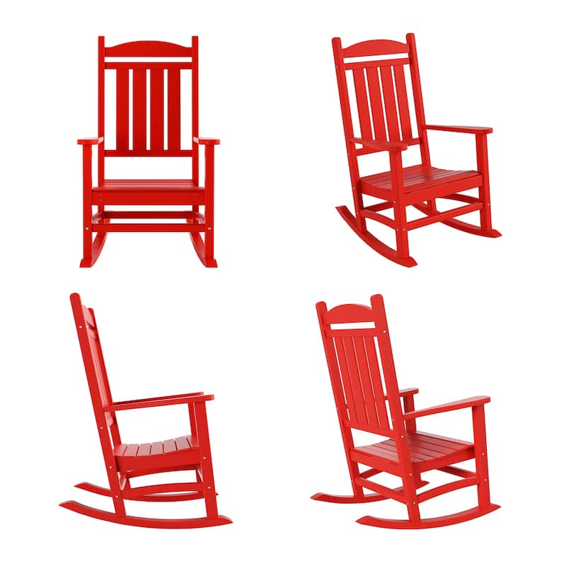 Laguna Hdpe All Weather Outdoor Patio Rocking Chair (Set of 4)
